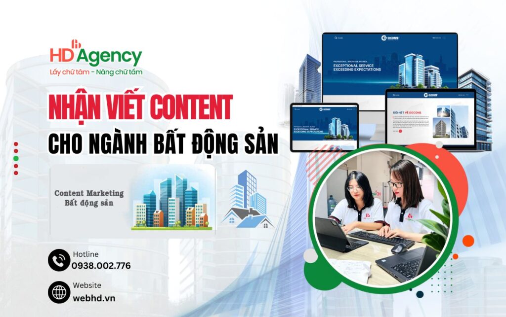 Nhận Viết Content Cho Ngành Bất Động Sản