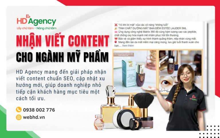 Nhận Viết Content Cho Ngành Mỹ Phẩm
