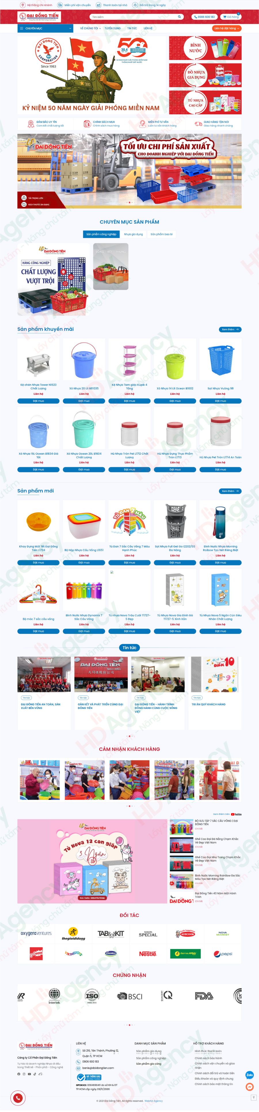 DỰ ÁN THIẾT KẾ WEBSITE ĐẠI ĐỒNG TIẾN
