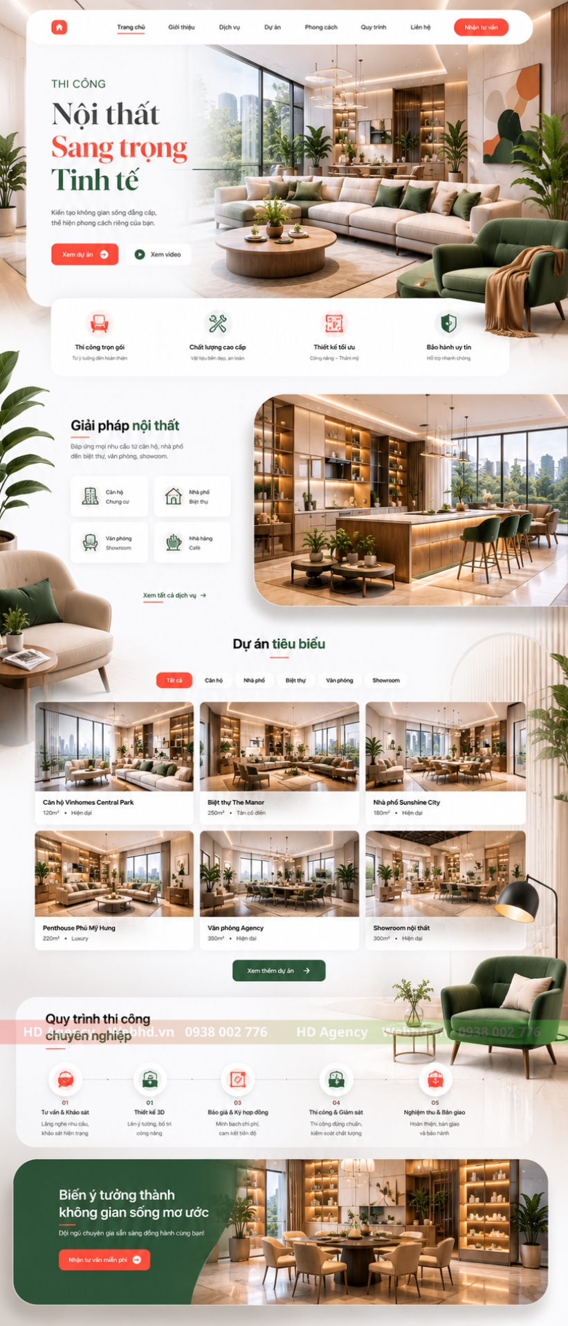 Thiết Kế Website Nội Thất