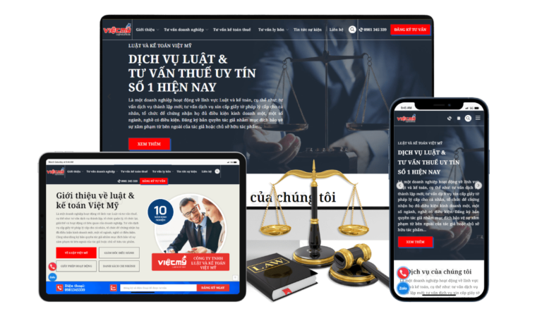 Mẫu thiết kế website lĩnh vực kế toán