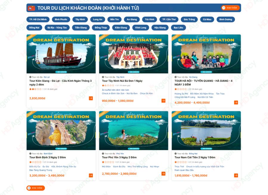 du an thiet ke website Dona Tourist 4