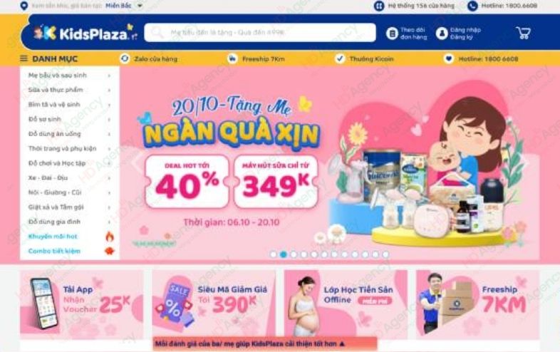 Các Tính Năng Cần Có Của Website Mẹ Và Bé