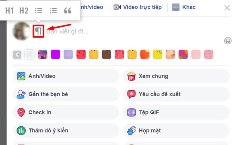 Cách viết đậm trên Facebook