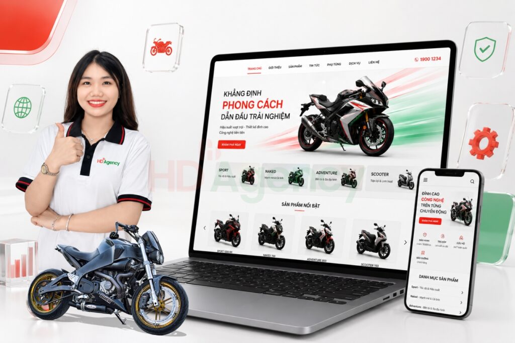 Thiết Kế Website Bán Xe Máy