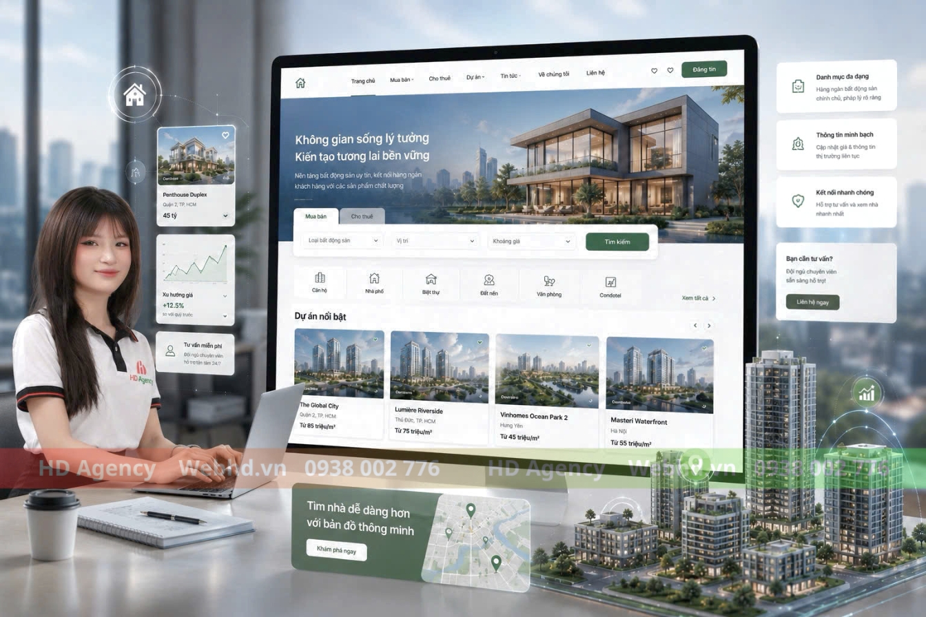 Những tính năng cần có trong website bất động sản
