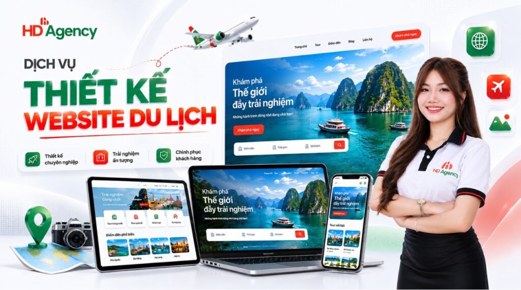 Dịch Vụ Thiết Kế Website Du Lịch Chuẩn SEO