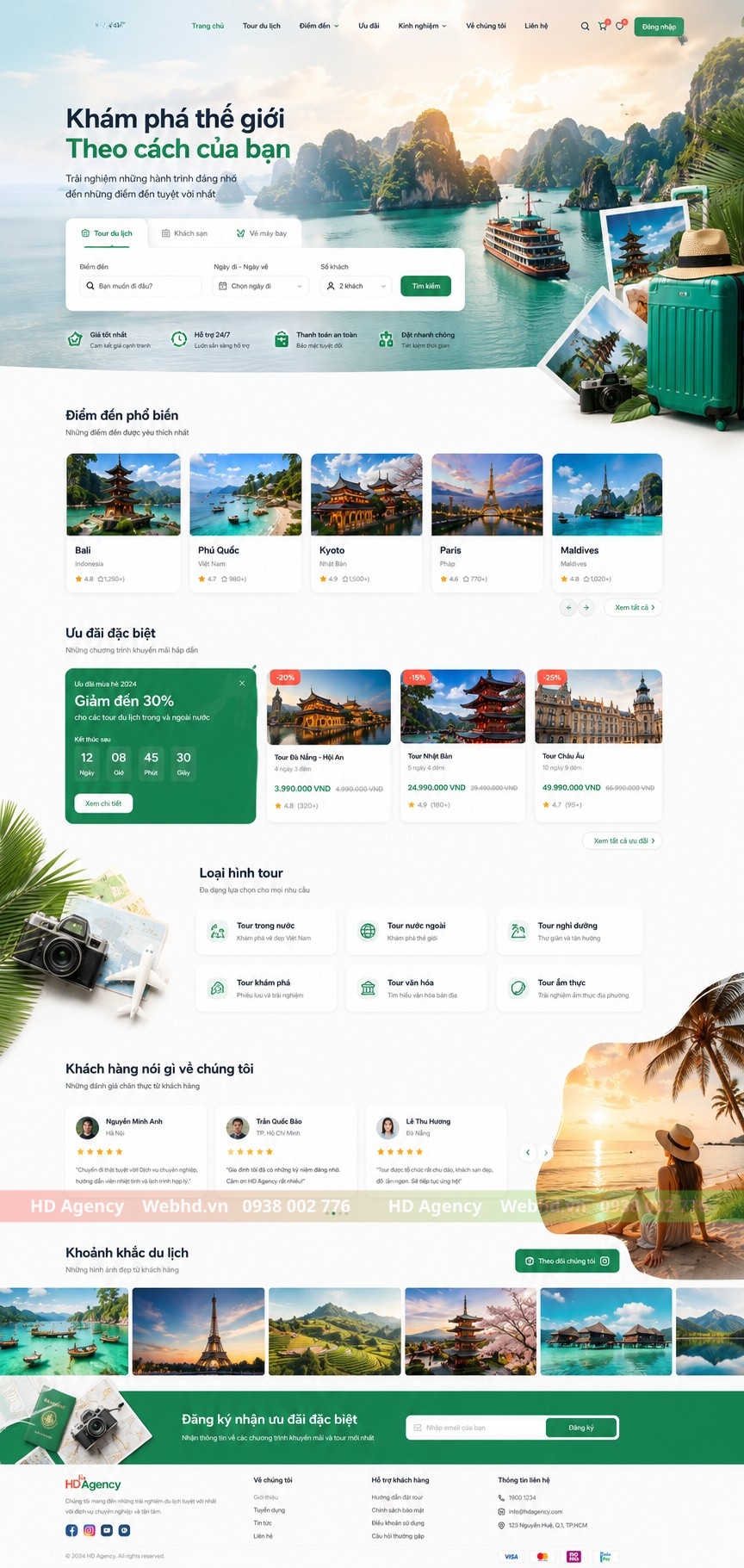 Xu Hướng Thiết Kế Website Du Lịch