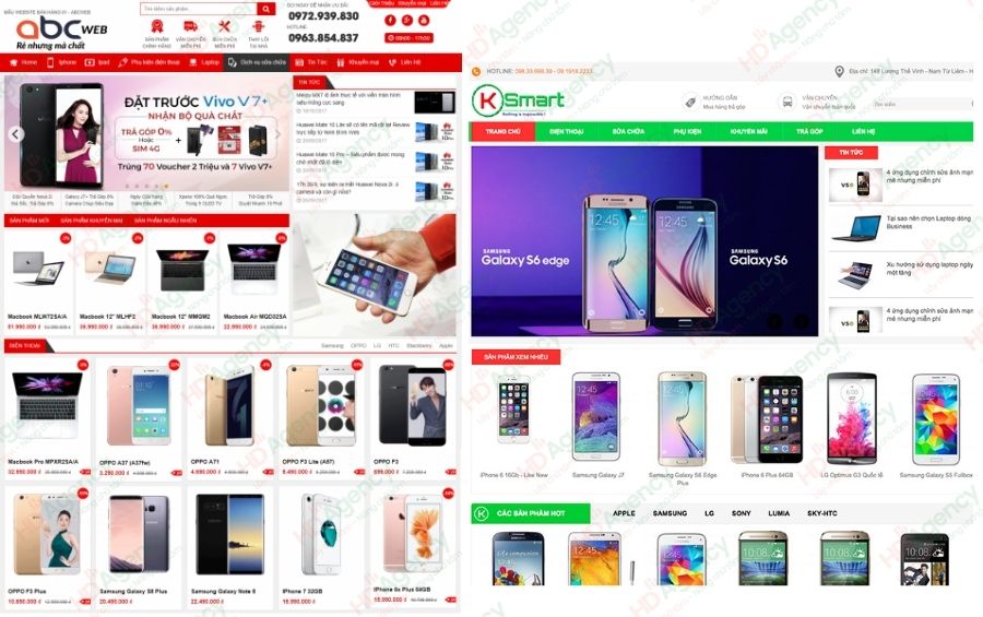 Các Tính Năng Cần Có Khi Thiết Kế Website Bán Điện Thoại