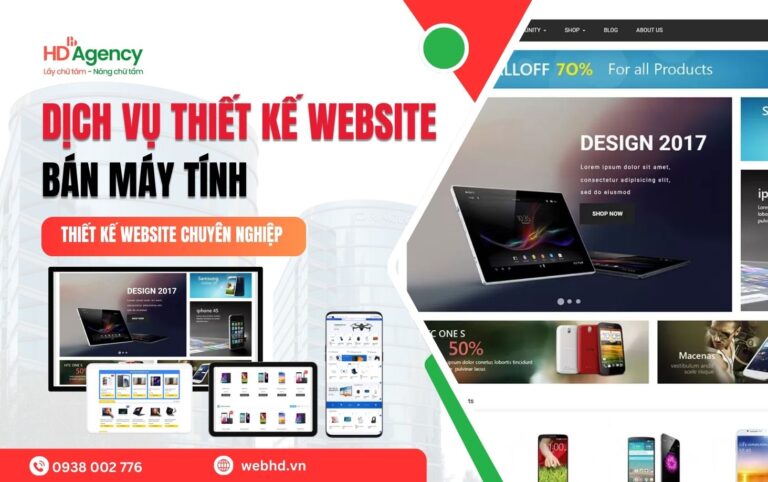 Dịch Vụ Thiết Kế Website Bán Máy Tính