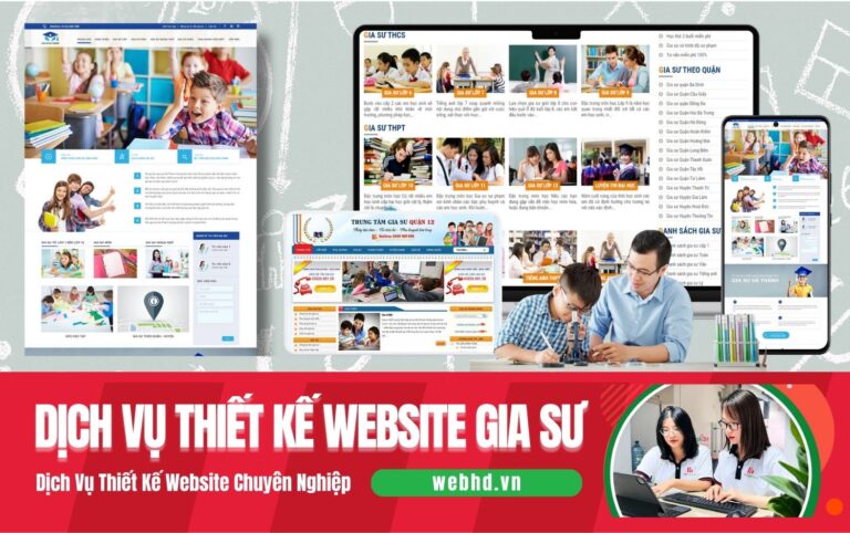 Dịch Vụ Thiết Kế Website Gia Sư