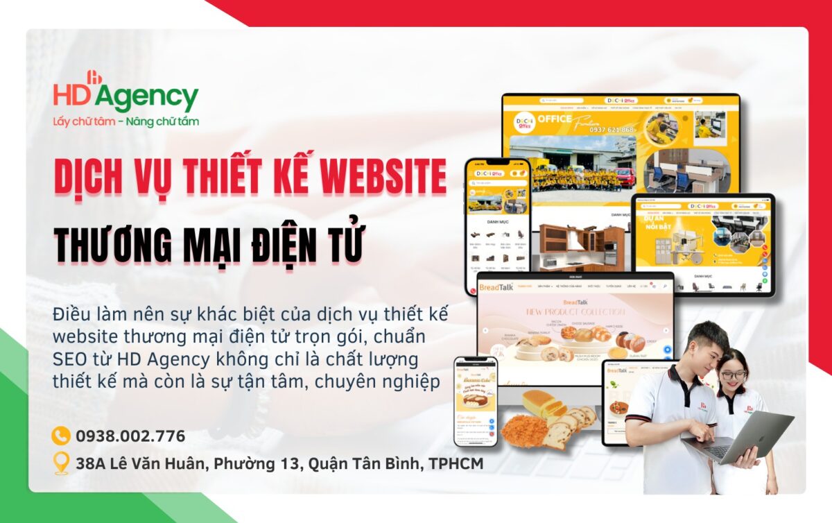 Dịch Vụ Thiết Kế Website Thương Mại Điện Tử Trọn Gói, Chuẩn SEO