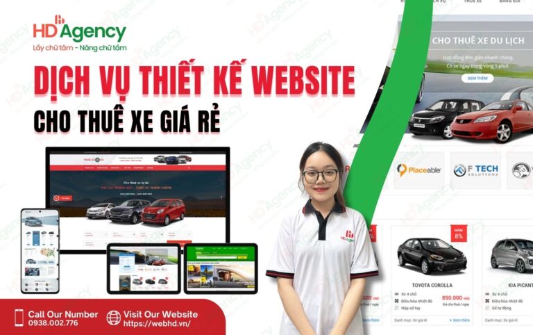 thiet ke website cho thue xe