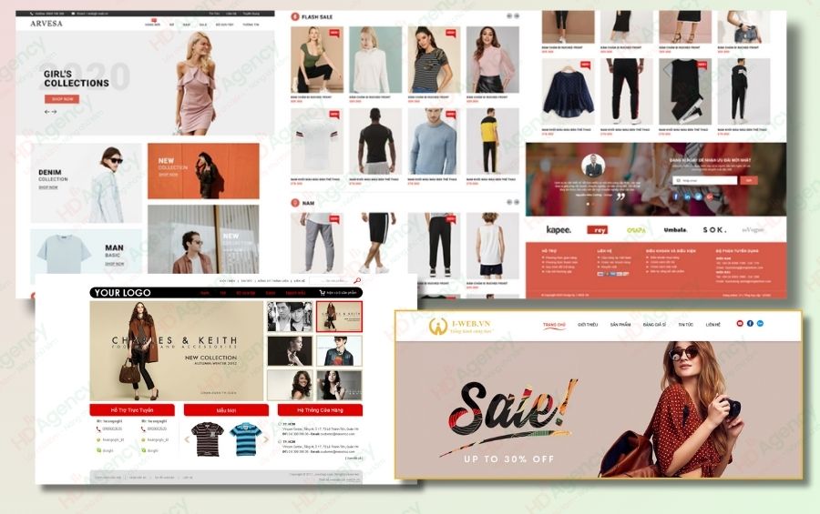 HD Agency Thiết kế banner miễn phí cho website thời trang