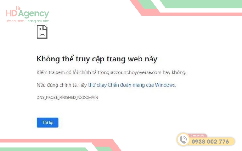 lỗi DNS