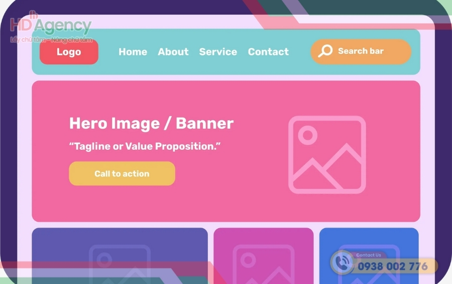 Header Website Phần Đầu Trang