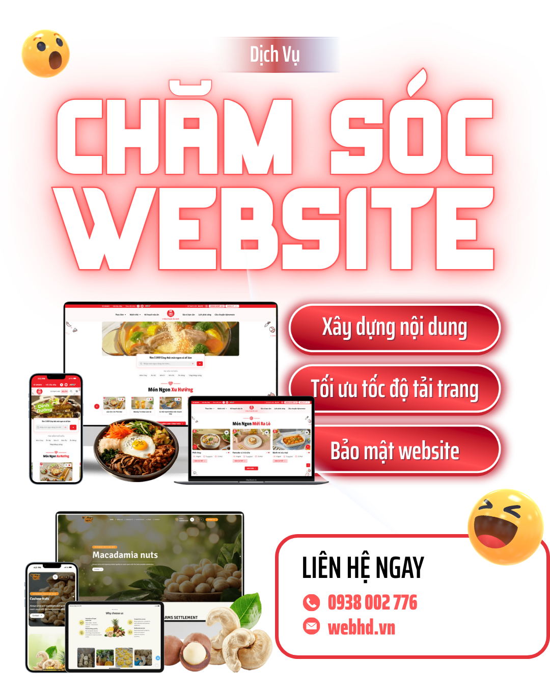 Xanh Trang Hien dai Dich Vu Cham Soc Fanpage Bai dang tren Instagram