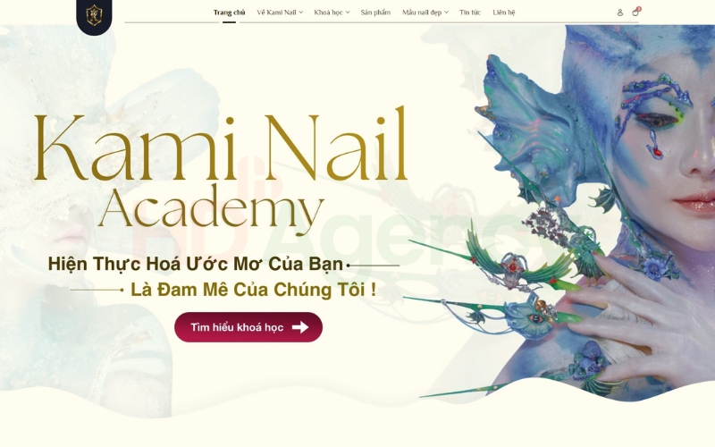 Mục tiêu thiết kế website Kami Nails