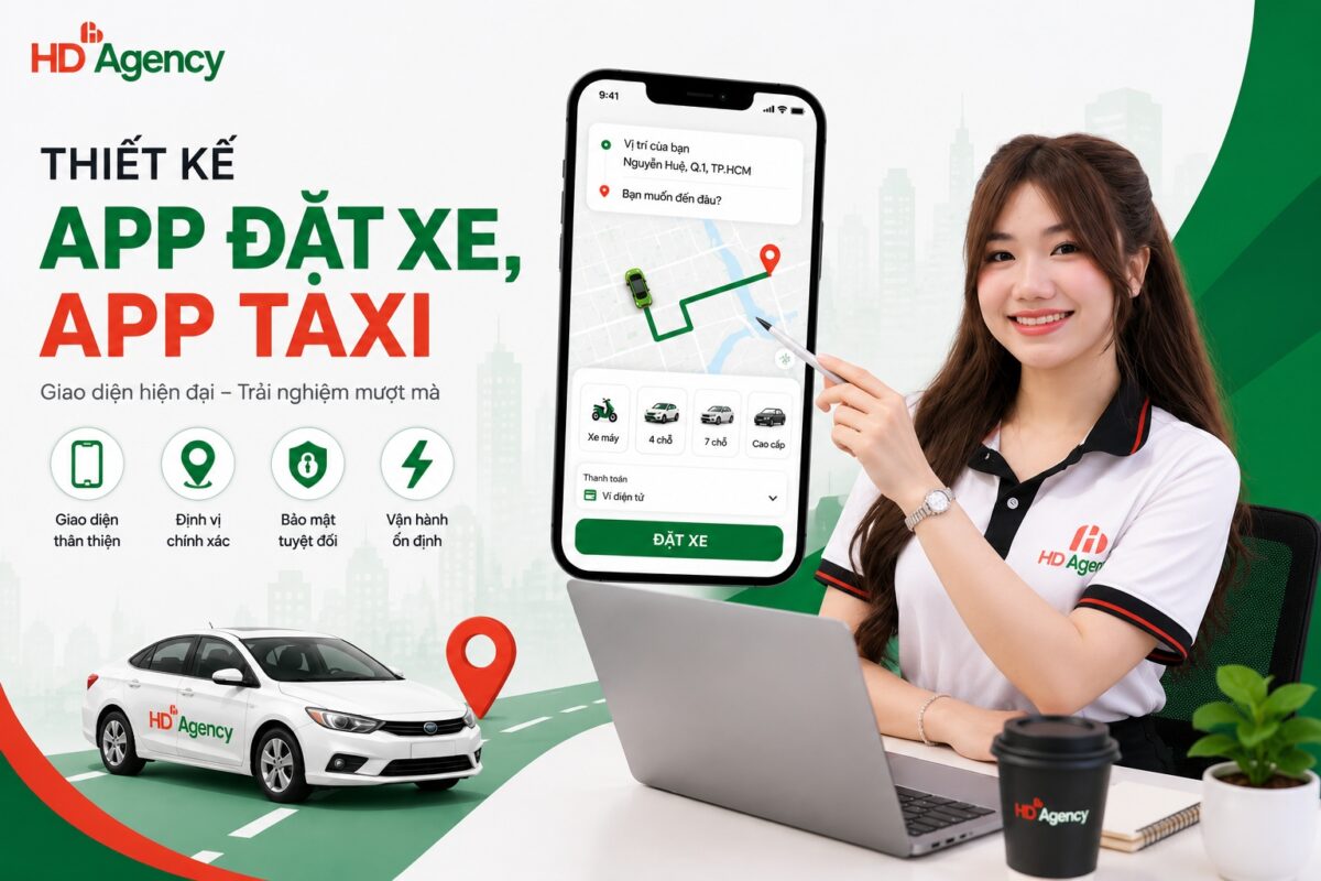 Thiết Kế App Đặt Xe, App Taxi Hiện Đại