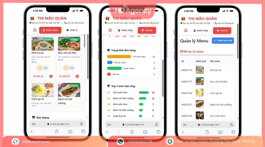 Thiết Kế App Nhà Hàng