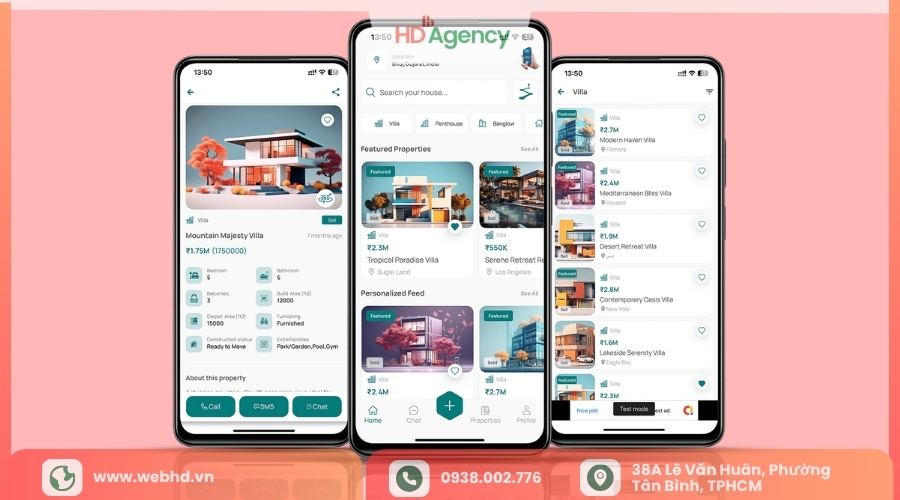 Quy trình thiết kế app bất động sản tại HD Agency