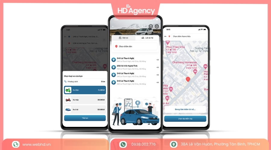 Công nghệ và kiến trúc phát triển app đặt xe