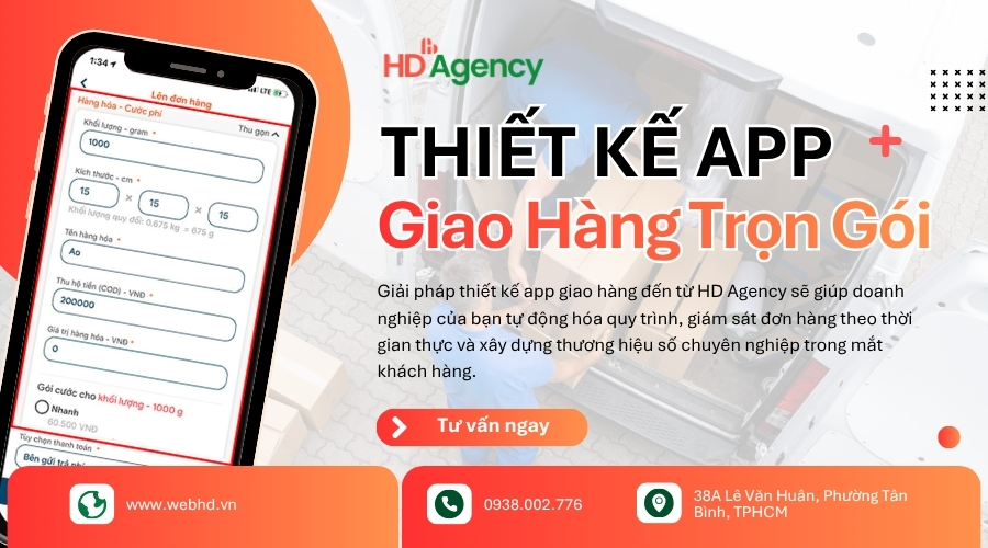 Thiết Kế App Giao Hàng Theo Yêu Cầu