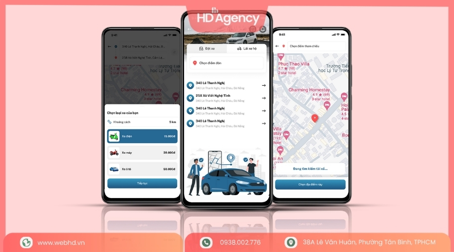 Quy trình phát triển app giao hàng tại HD Agency
