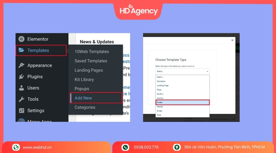 Cách chỉnh sửa footer trong WordPress