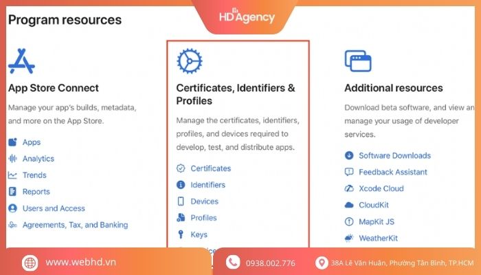Cách Tạo Development Certificate