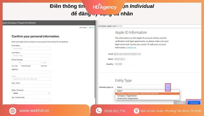 Đăng ký tài khoản Apple Developer