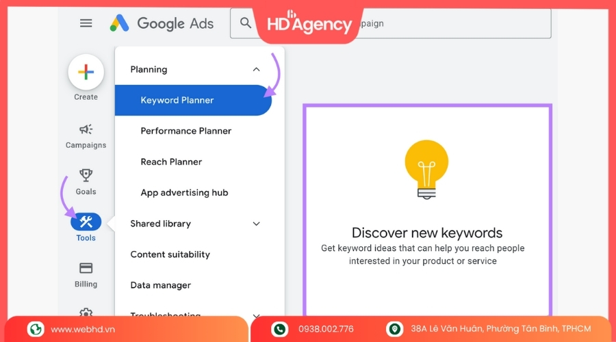 Cách Dùng Google Keyword Planner Cơ Bản