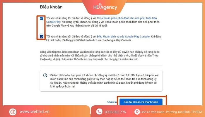 Đăng ký tài khoản nhà phát triển Google Play