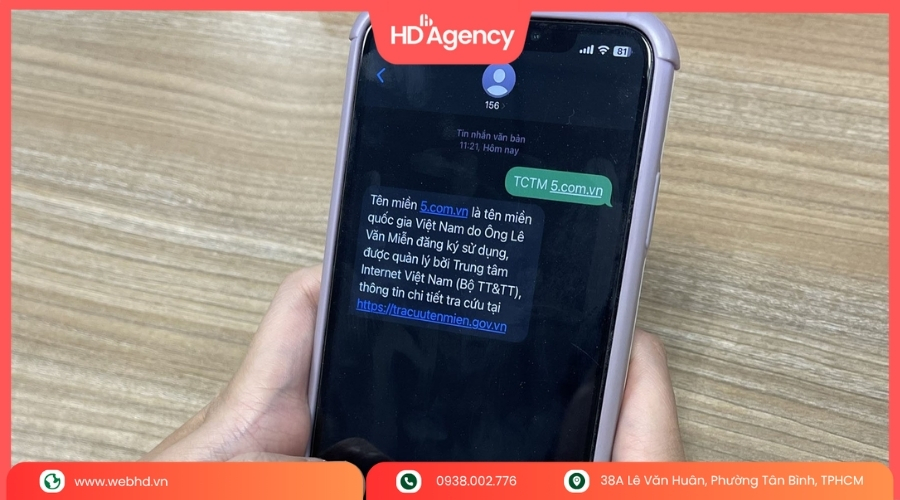 Kiểm tra tên miền thông qua nhà đăng ký
