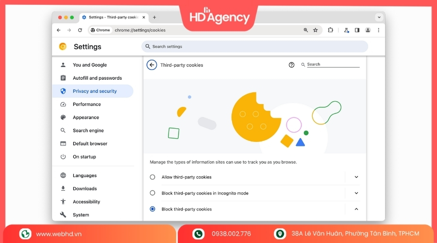 Sao lưu cookie Chrome thủ công trên máy tính