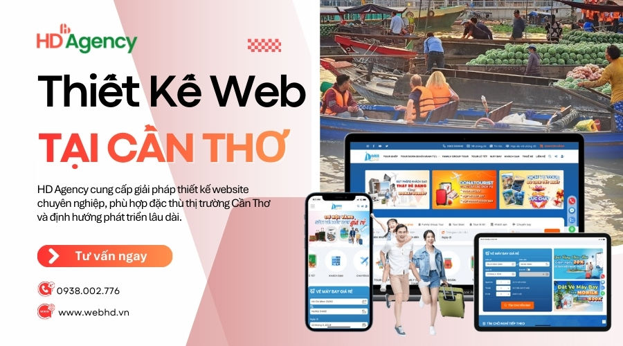 Thiết Kế Web Cần Thơ Trọn gói, Chuẩn SEO, Chuyên Nghiệp