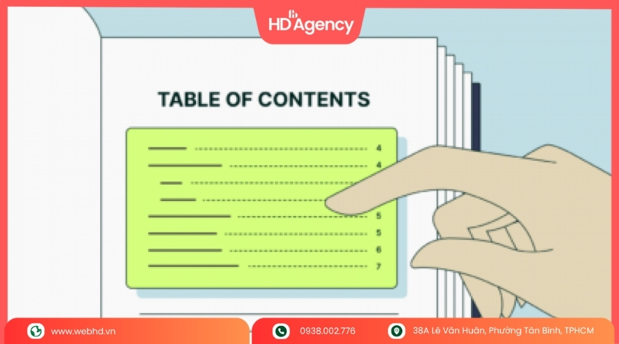 Table Of Contents Là Gì