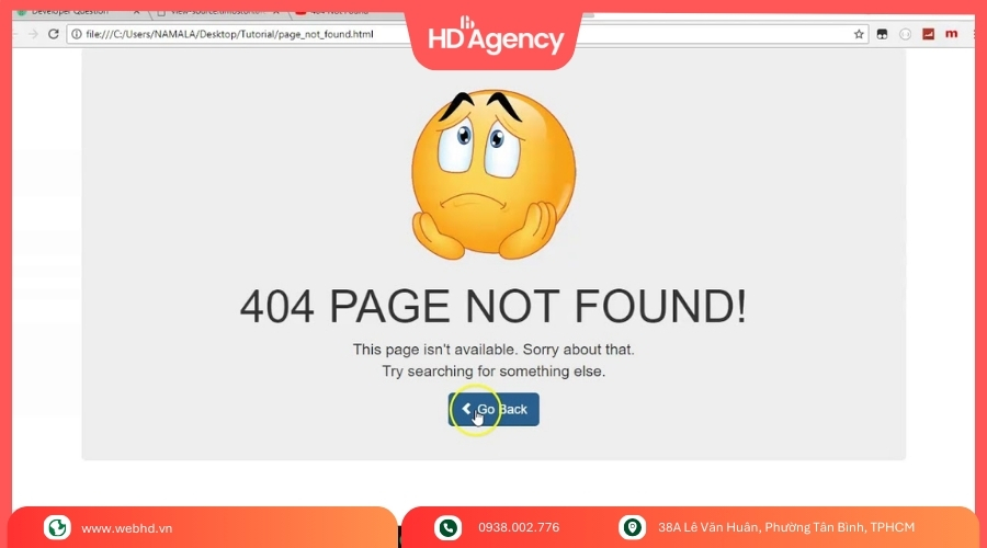 Lỗi HTML 404