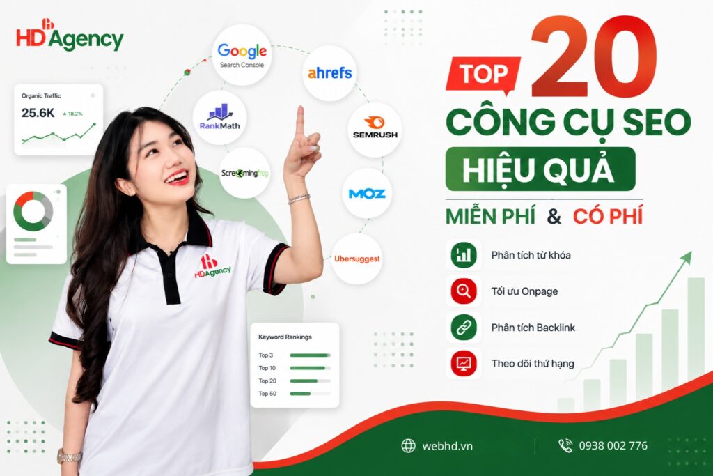 Top 20 Công Cụ SEO Hiệu Quả Miễn Phí Và Có Phí Phổ Biến Hiện Nay
