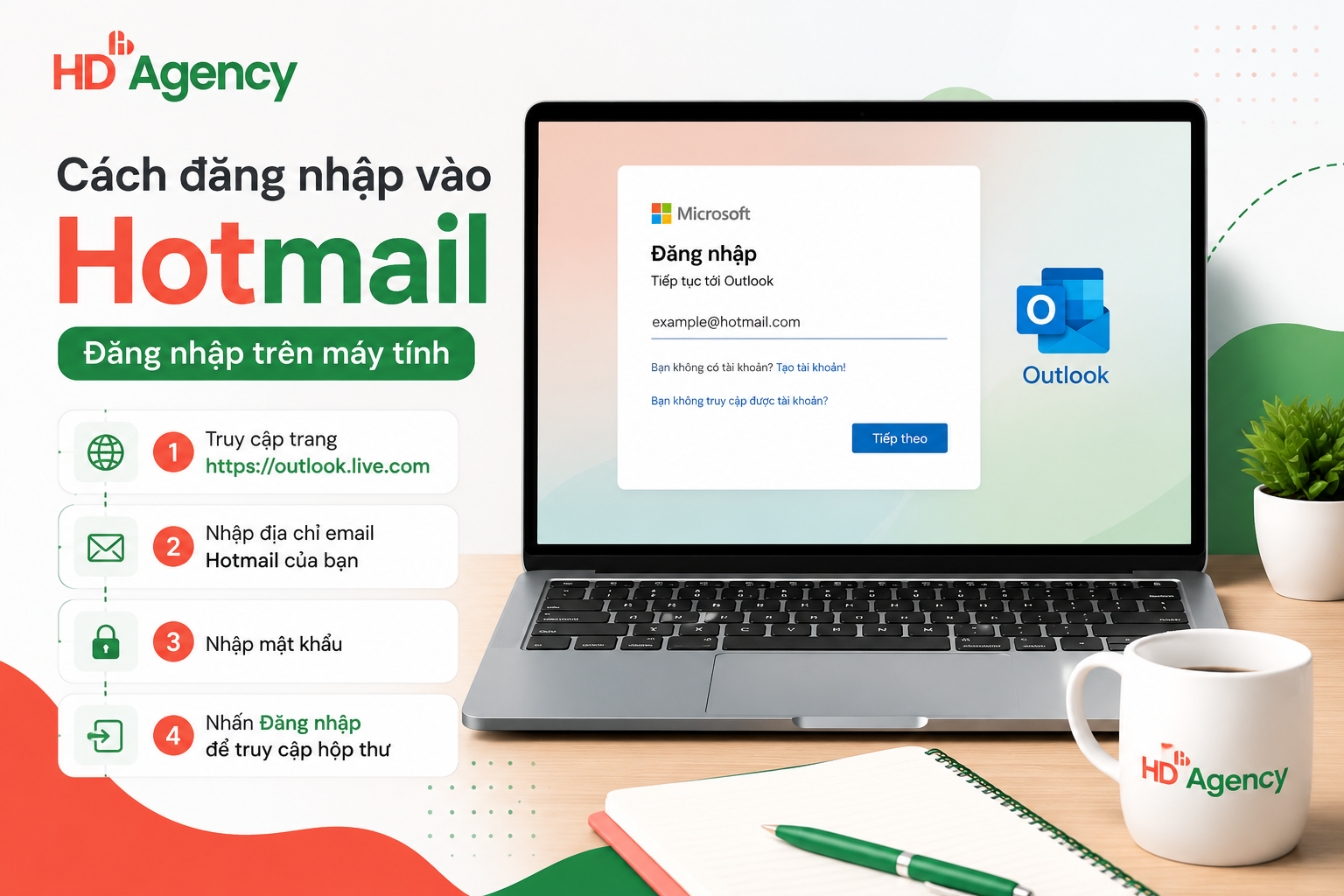 Cách đăng nhập vào Hotmail