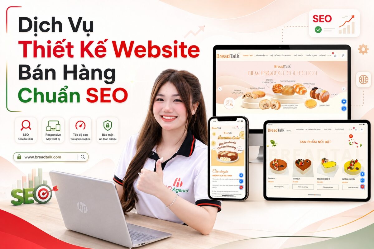 Dịch Vụ Thiết Kế Website Bán Hàng Chuẩn SEO Trọn Gói