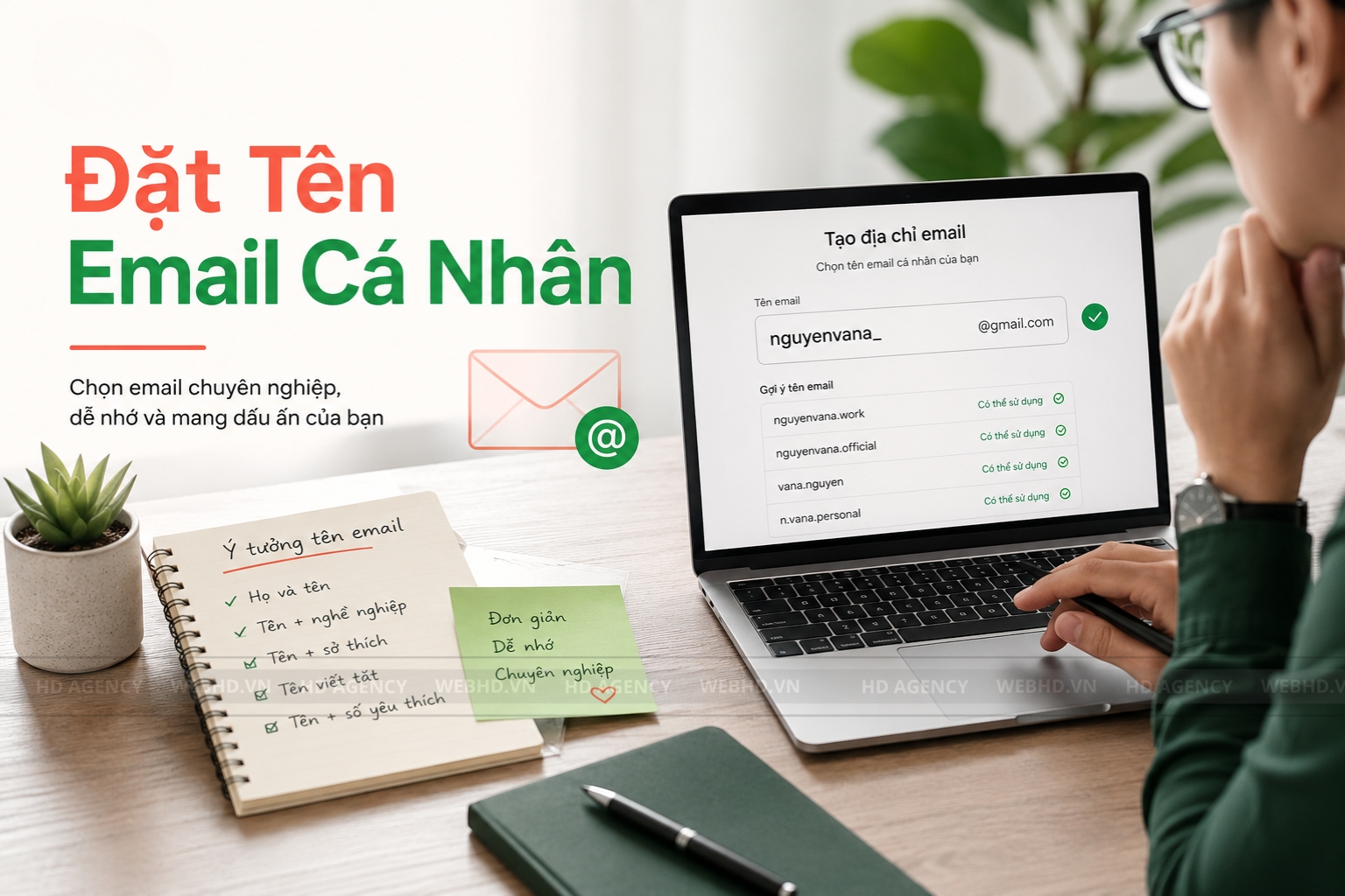 Đặt tên email cá nhân