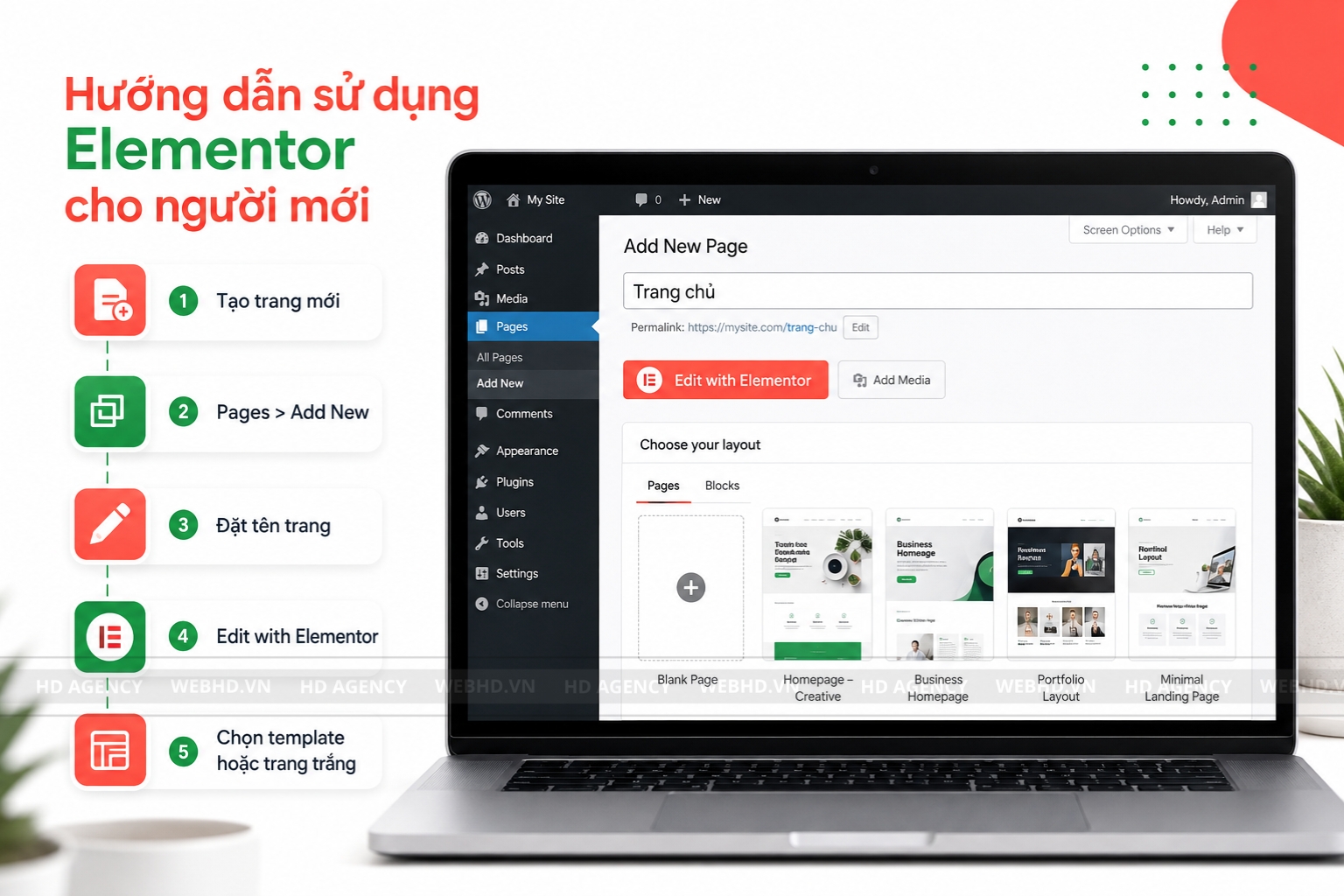Hướng dẫn sử dụng Elementor cho người mới