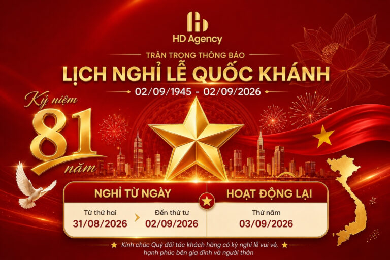 THÔNG BÁO LỊCH NGHỈ LỄ QUỐC KHÁNH 02/09/2026
