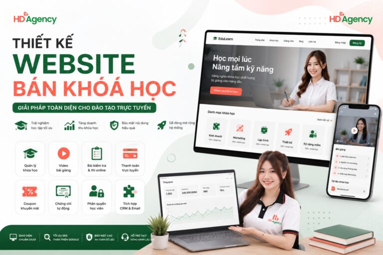 Thiết Kế Website Bán Khóa Học Online: Giải Pháp E-Learning Hiệu Quả Cho Doanh Nghiệp
