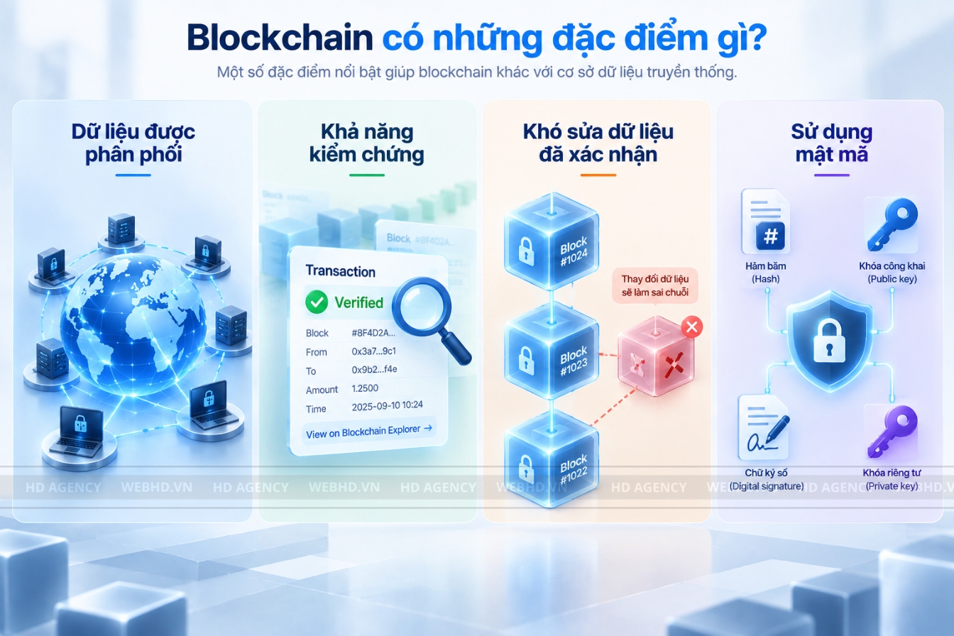 Blockchain có những đặc điểm gì