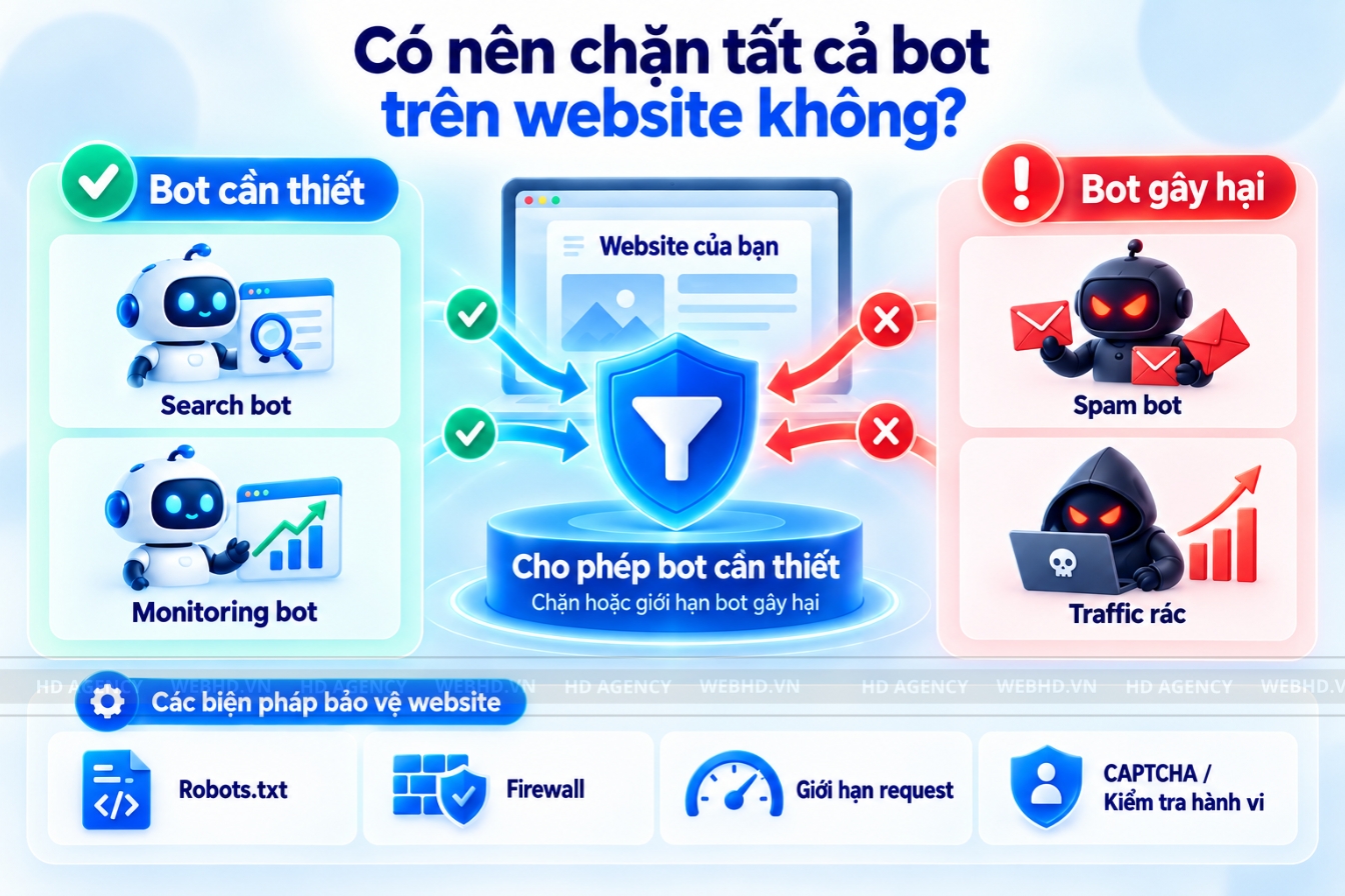 Có nên chặn tất cả bot trên website không