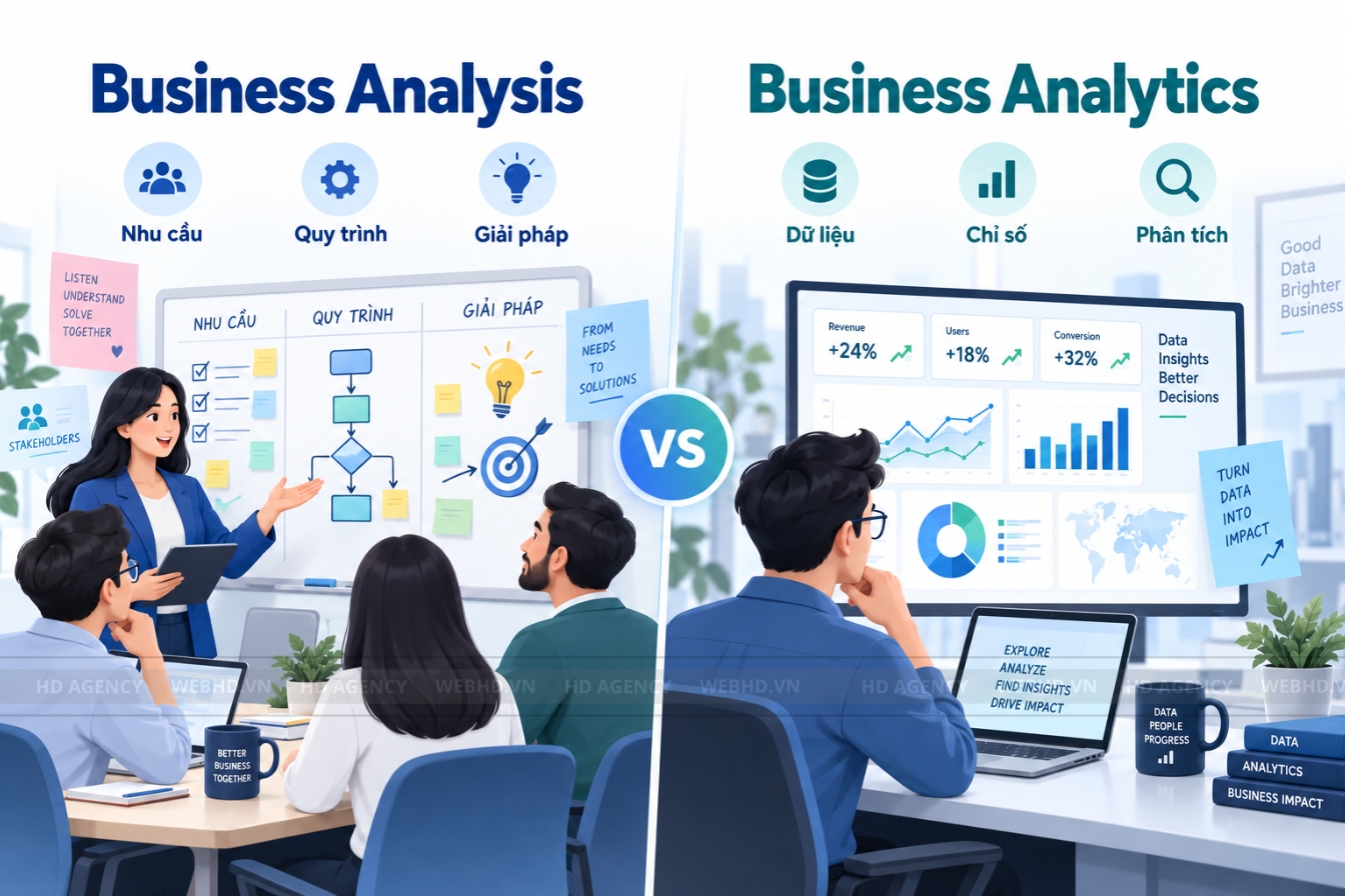 Business Analysis khác Business Analytics
