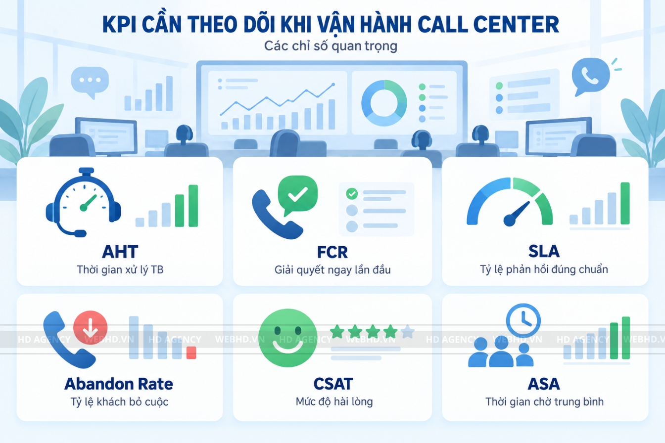 KPI nào cần theo dõi khi vận hành Call Center