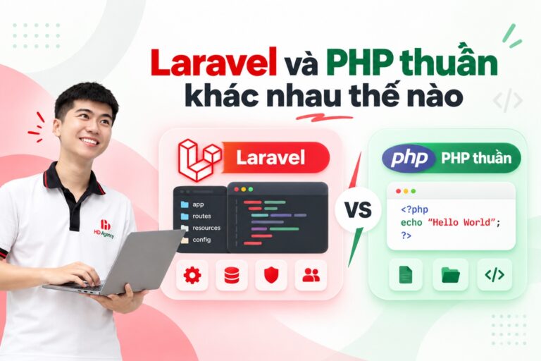 Laravel và PHP thuần khác nhau thế nào? Khi nào nên sử dụng?